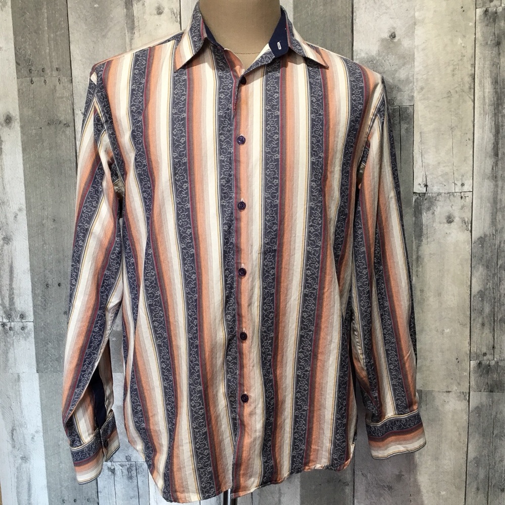 Sobrino - Mens Long Sleeve Button Up Medium Shirt